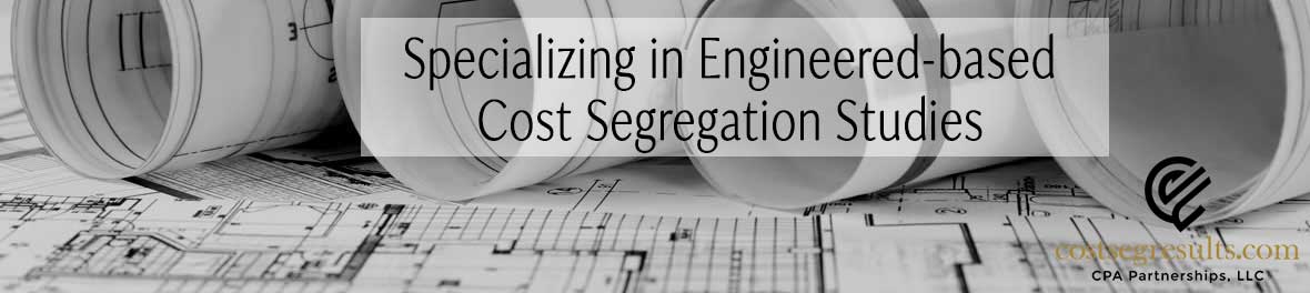 Graphic highlighting specialization in engineered-based cost segregation studies for tax savings